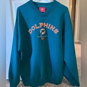 Dolphins Teal Sweater